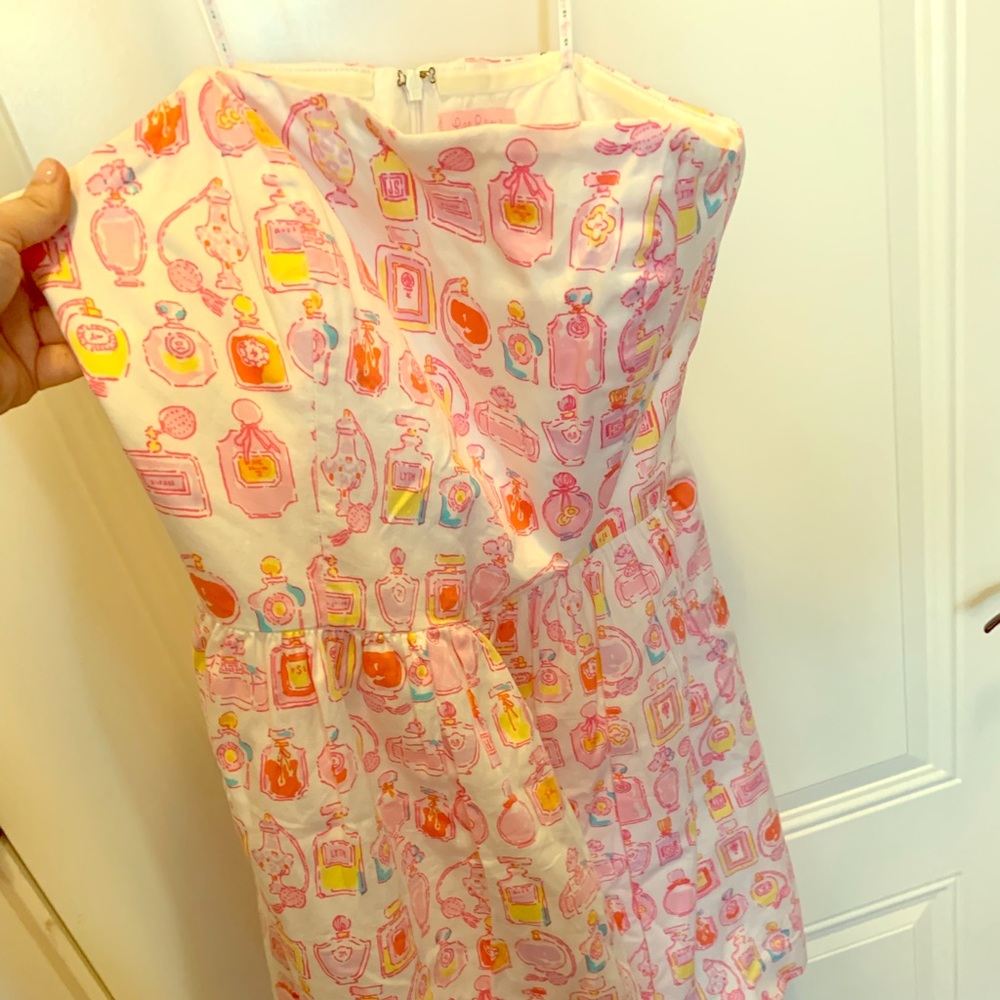 Lilly Pulitzer “Spritz” print strapless dress